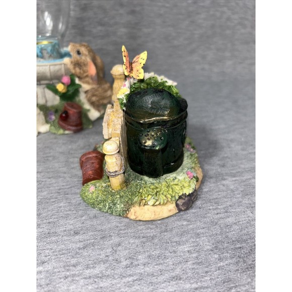 Garden Happy Spring Candle Holders Centerpiece ~ Easter Bunnies Pot Watering Can - Picture 10 of 16